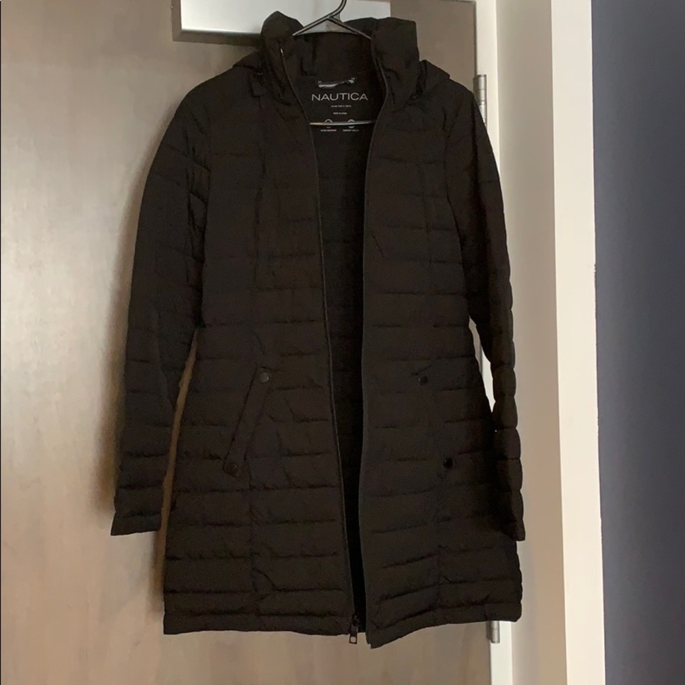 Nautica Hooded stretch puffer coat